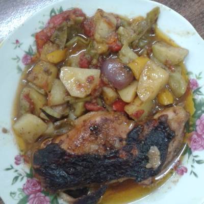  وراك فراخ بالخضار 