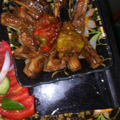  باذنجان مشبح مقلي بالخلطة 