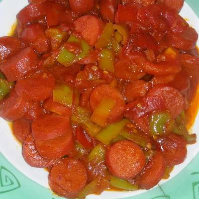  سوسيس بالطماطم 