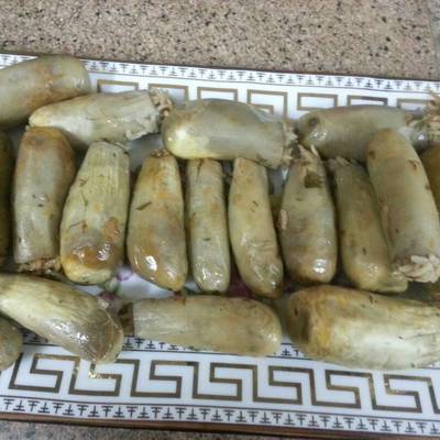  محشي الباذنجان والفلفل الاخضر 