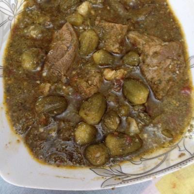  باميه بالسلق والكسبره الخضرا 