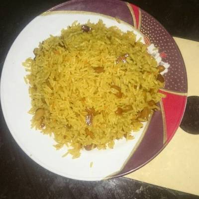  أرز بسمتي بالمكسرات و الجرز 