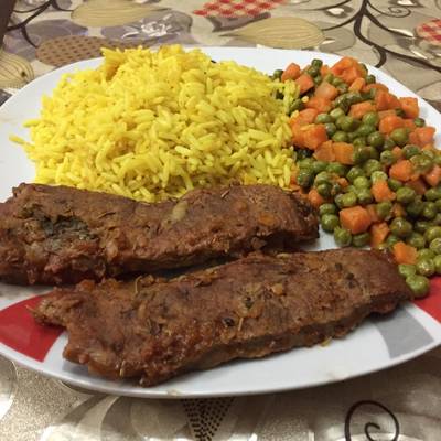  سكالوب فرن/بسمتي/بسله خضرا 