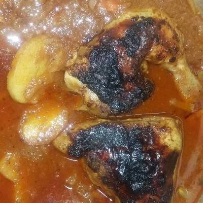  صينيه بطاطس بأوراك الفراخ 