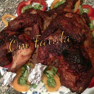  الفراخ المشويه بطعم الفحم 