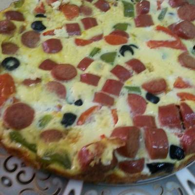  طريقة عمل بيض على شكل بيتزا 