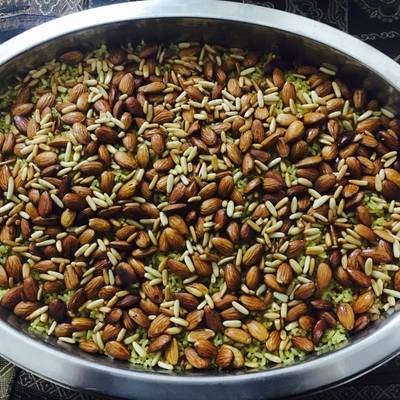  الارز بالمكسرات 