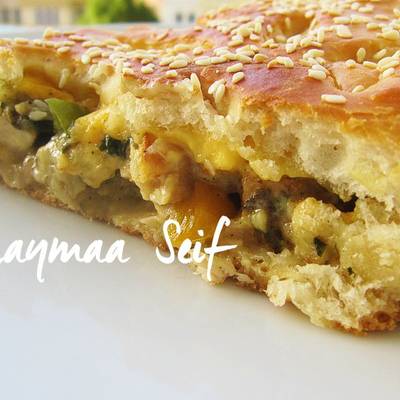  طريقة عمل فطيرة الفراخ المشويه مع الخضار 