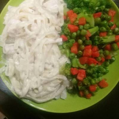  مكرونة وخضار(دايت) 