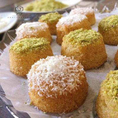  طريقة عمل بسبوسة محشيه 