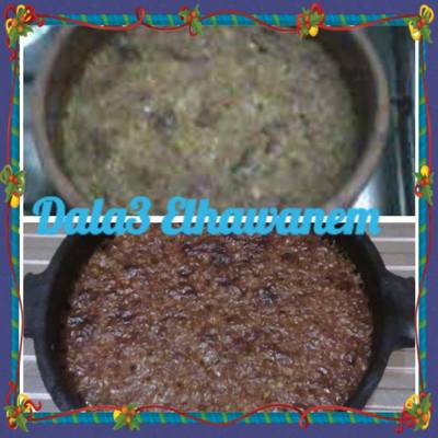  طريقة عمل طاجن الفريك بالكبد والقوانص 