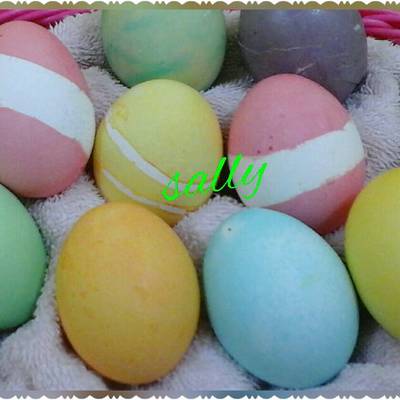  تلوين البيض بالوان طبيعية 