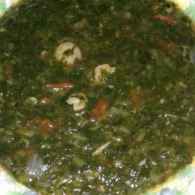  طريقة عمل ملوخيه بالجمبرى السويسى البلدى 