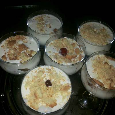  طريقة عمل كاسات البسكويت بالنسكافيه والكريم كراميل 