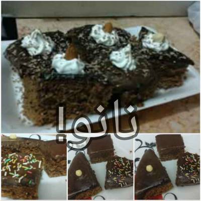  كيكه الشيكولاته بجناش الشيكولاته الرائع على طريقتى 