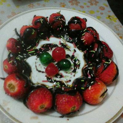  طريقة عمل فراوله مغطسه بصوص الشيكولاته 