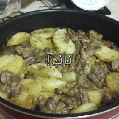  طريقة عمل طاجن الكبد والقوانص 