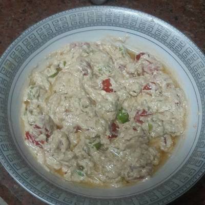  جبنة قديمة بالخضروات والطحينة 