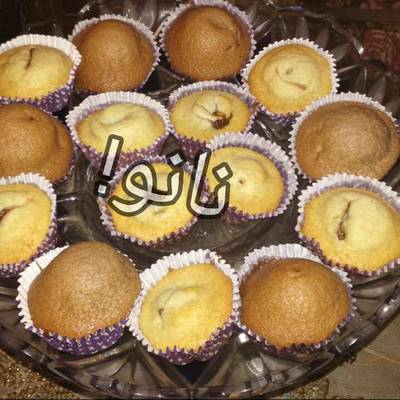  طريقة عمل كب كيك بقطع الشيكولاته الدايبه 