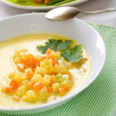  طريقة عمل شوربة مكعبات الخضار 