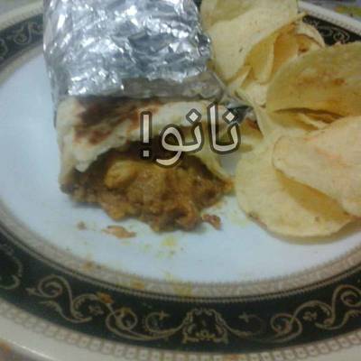  طريقة عمل ساندوتش شاورما فراخ بالعيش السورى 