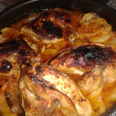  طريقة عمل صينيه بطاطس بالفراخ 