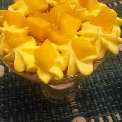  كنافة بالمانجو والكريم باتسيير 