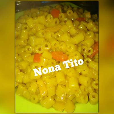  مكرونه بالكركم والفلفل الالوان 