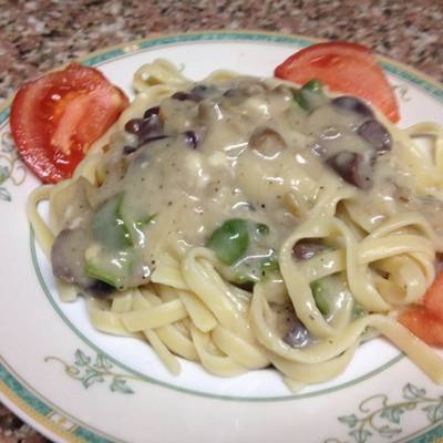  طريقة عمل مكرونه بالكريمه والمشروم 