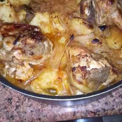  صينيه بطاطس بالفراخ 