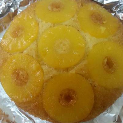  طريقة عمل كيكة الاناناس بدون دهون 