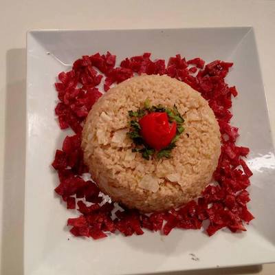  أرز الكرنب باللحم المدخن 