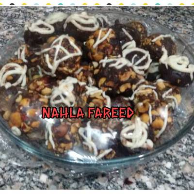  طريقة عمل تروفل الفانيلا والشوكولا 