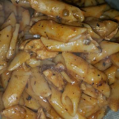  مكرونة فرن بالفراخ 