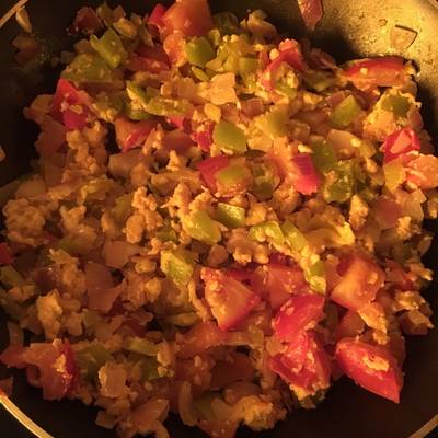  بيض بالخضراوات 