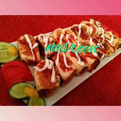  فطائر الشوايه بالسوسيس #غداء_سريع 