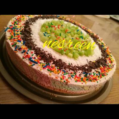  تشيز كيك قوس قزح #ملك_التشيزكيك 