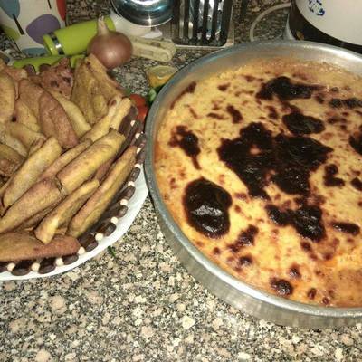  كوسة باللحم المفروم وصوص البشاميل 