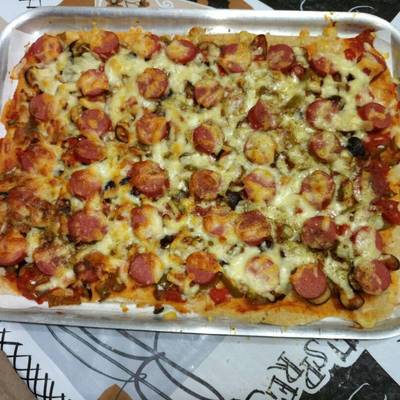  بيتزا هوت دوج 