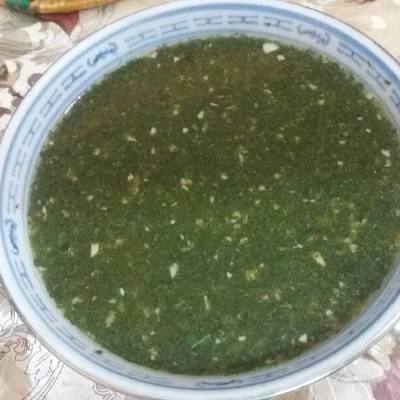  الملوخيه المصرى بالتقليه 