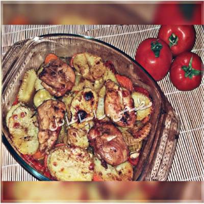  صنيه اوراك بالخضار 