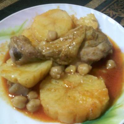  شطيطحة بطاطا بالدجاج 