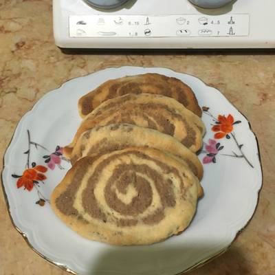  بسكوت حلزونى 