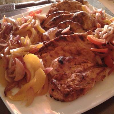  صدور الدجاج بالبرتقال والمسطرده 