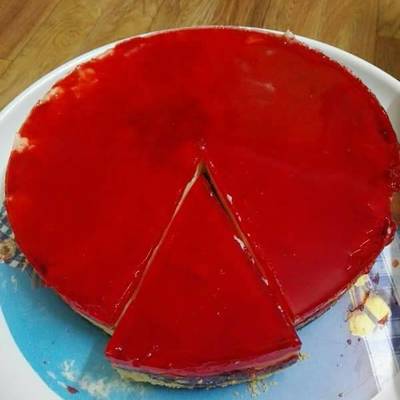  تشيز كيك بالمهلبه والجيلى 