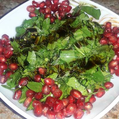  سلطه الجرجير بدبس الرمان 