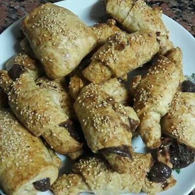  الباتية والكرواسون بالشكولاتة 