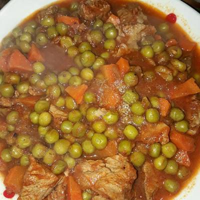  بسله باللحمة والجزر 