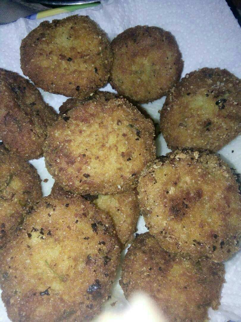  بطاطا بالبيض والبقسماط 