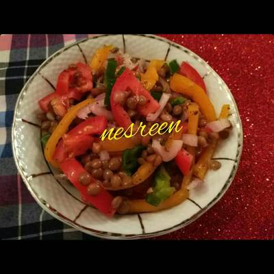  سلطه عدس مشبعه جدا 